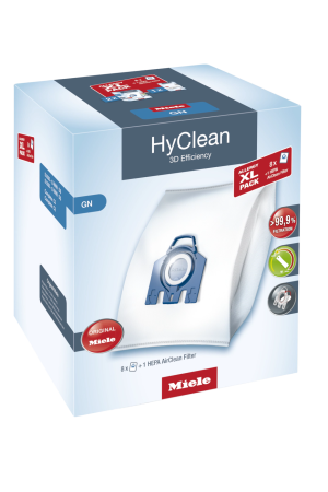 Комплект мешков пылесборников Allergy XL Pack 2 HyClean GN + фильтр HA 50 Miele купить в Новокузнецке | Всегда в наличии! | Артикул 10632880 | Официальный сайт